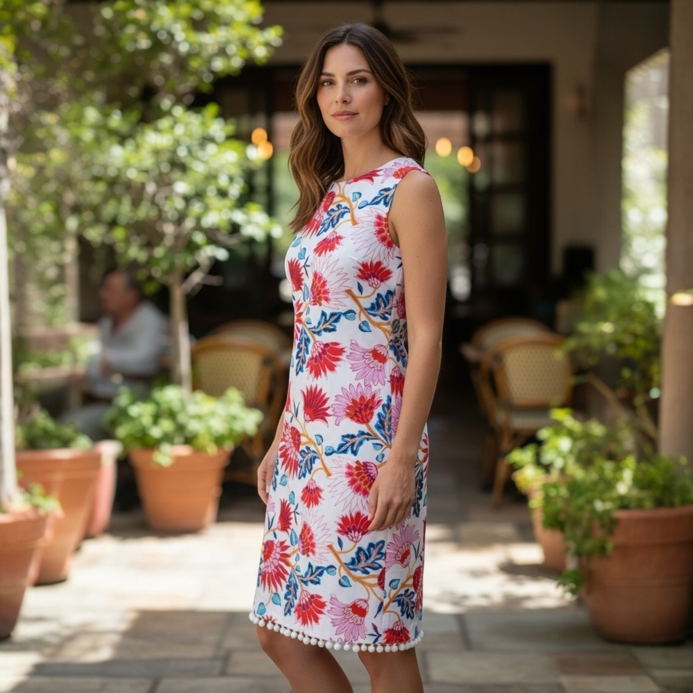 NWT Laundry By Shelli Segal Floral Sheath Dress Size 2